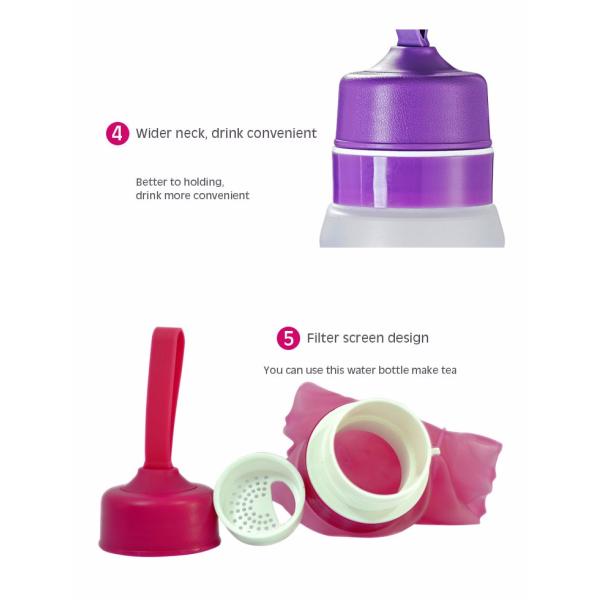 Better to holding 550ml Wholesale Sports Silicone Foldable Water Bottle