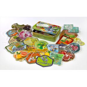 Cards Gift Storage Rectangular Tin Box Customized Double Sides Matt Varnish