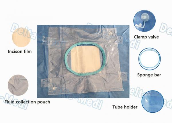 Quality Disposable Surgical C - Section Packs, Obstetric pack integrated Fluid Collection Bag with Cable Holder wholesale