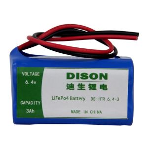 High Low Temperature 6.4v 3.8Ah LiFePo4 Lithium Battery Pack for Solar Energy