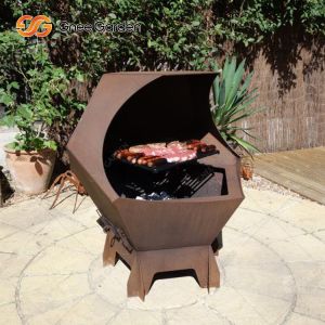 Home Party Use Customizable BBQ Charcoal Grill 4mm Thickness