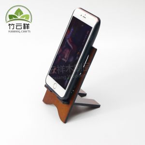 Exquisite carved wooden mobile phone holder cell phone stand