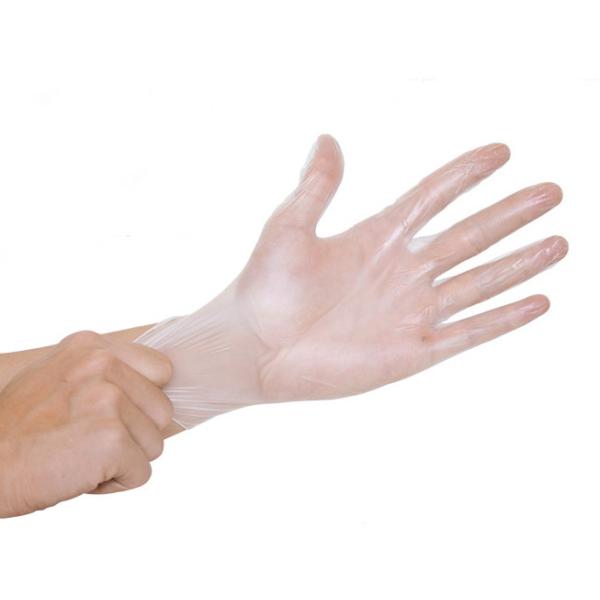 Quality Non Sterile Disposable Vinyl Gloves Blue / Clear Color 4.0 - 5.5g Weight wholesale