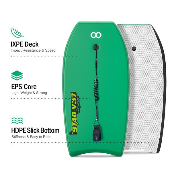 Surfing Boards for Adult 33 Inch Length Up to 65lbs Rider Weight Woowave Design