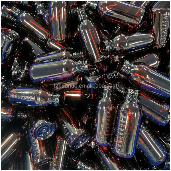 100ml Round Maple Cough Syrup Liquid Bottle with Screw Cap and Heat Seal Free Samples