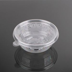 High Transparency Disposable PET Round Bowl Cake Packaging Container