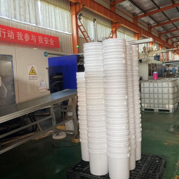 20L Square Plastic Barrel Drum Pail with Customized Logo Printing and Plastic Material