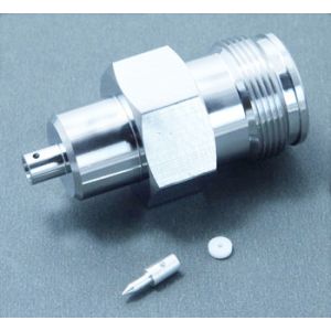 RF connector 4.3-10 female soldering type for RG141 coaxial cable all brass