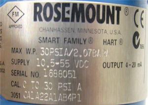 Cheap Absolute Pressure Temperature Transmitter Rosemount 3051c Coplanar Pressure Transmitter 3051CA1A02A1AB1H2L4M5 for sale