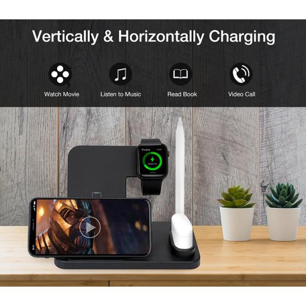 Multifunction 2W ABS 139mm 4 In 1 Wireless Charging
