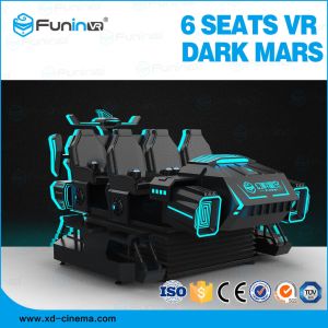 6 Seats VR Dark Mars 9D VR Simulator With Electric Platform 1 Year Warranty