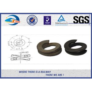 70# / 65Mn Double Coil Spring Locking Washer For Fastening Rails