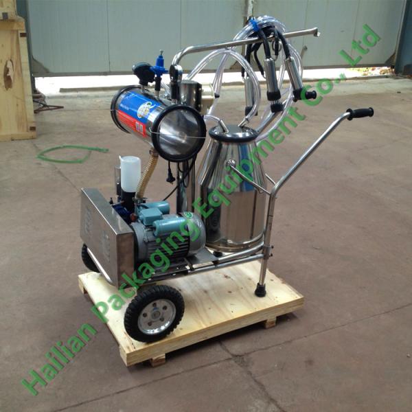 High Efficiency Mobile Milking Machine with Single Cluster Group