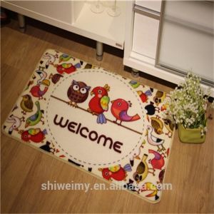 Cheap Cartoon bird design welcome door mat for sale