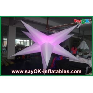 China Party Event Decoration Inflatable Hanging LED Light Star For Advertising on sale
