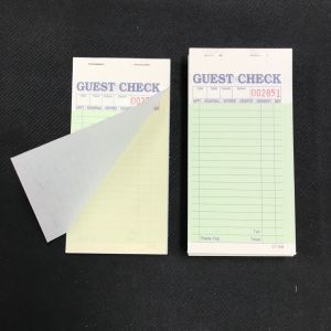 Cheap Customized US Guest Check with Customizable Number Of Columns for sale
