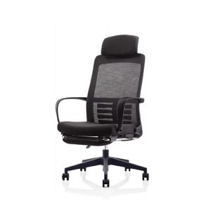 Black Mesh Office Chair Dynamic Ergonomic Mesh Task Chair With Footrest