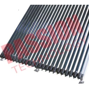 45 Degree Heat Pipe Solar Collector With Stainless Bolts Silver Manifold Color