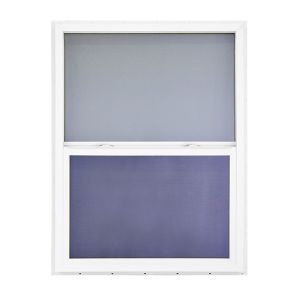 Cheap UPVC Single Hung Window All-body Profiles And Windproof Function With Customizable Aesthetic Design for sale