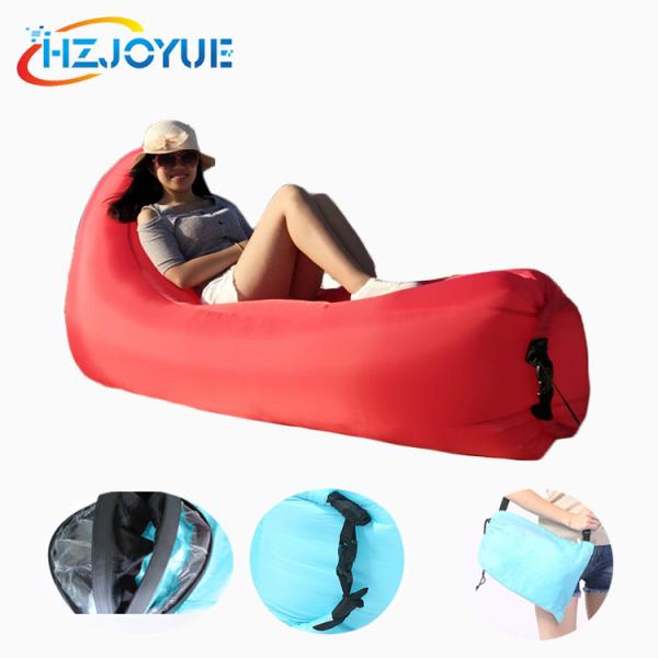 Outdoor fast inflatable air bed camping waterpoof air sleeping bag for beach