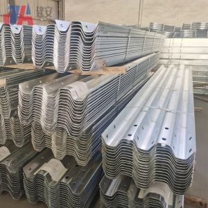 Q235 Q345 Double Beams Highway Guardrail Fitting Steel Bridge Terminal End For