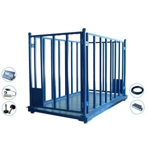 3000Kg Portable Cattle Scales , RS232 Electronic Sheep Scales