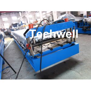 Steel Metal Wall Cladding Roof Roll Forming Machine With PLC Control System