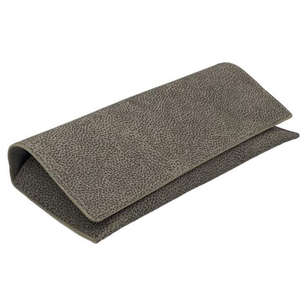 Quality Grey Leopard Print OEM ODM PU Leather Glasses Case wholesale