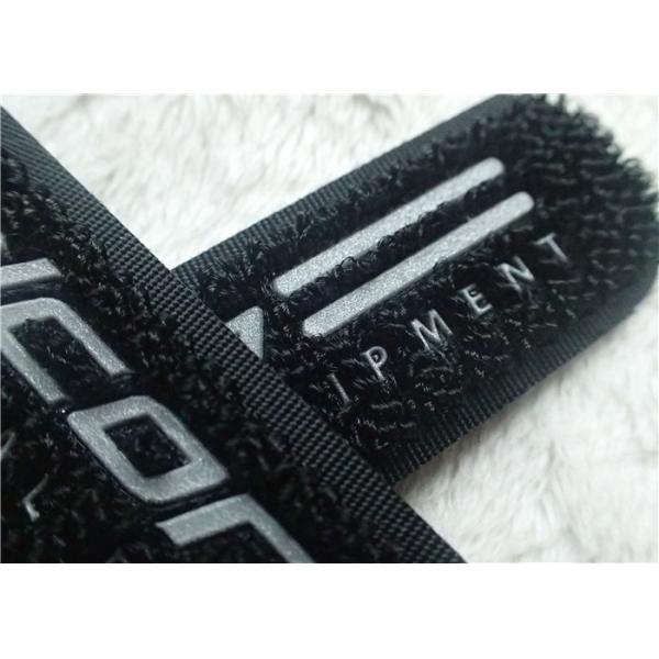 High Frequency Hook And Loop Fastener 3M Reflective Siliver TPU Logo Velcro For