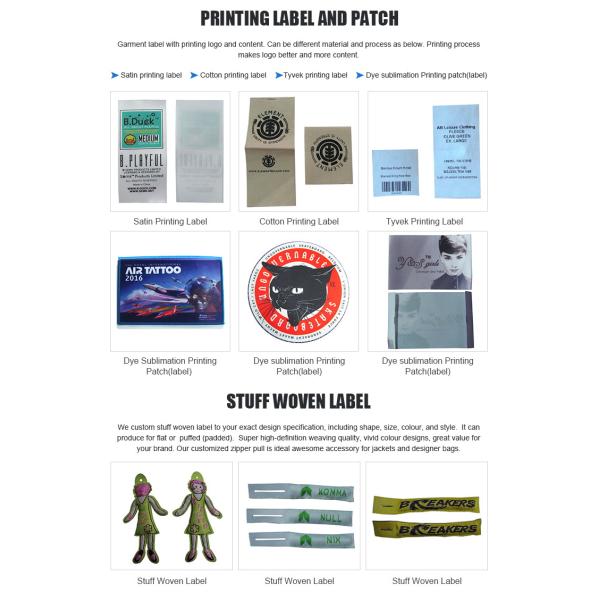 Merrow Border Twill Fabric Custom Woven Patches For Garment