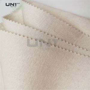 White Polyester Tie Interlining Fabric For Silk Tie Shrink Resistant