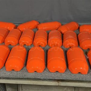 Low Density Pipe Laying Floats Orange Subsea Buoyancy Floats Customized