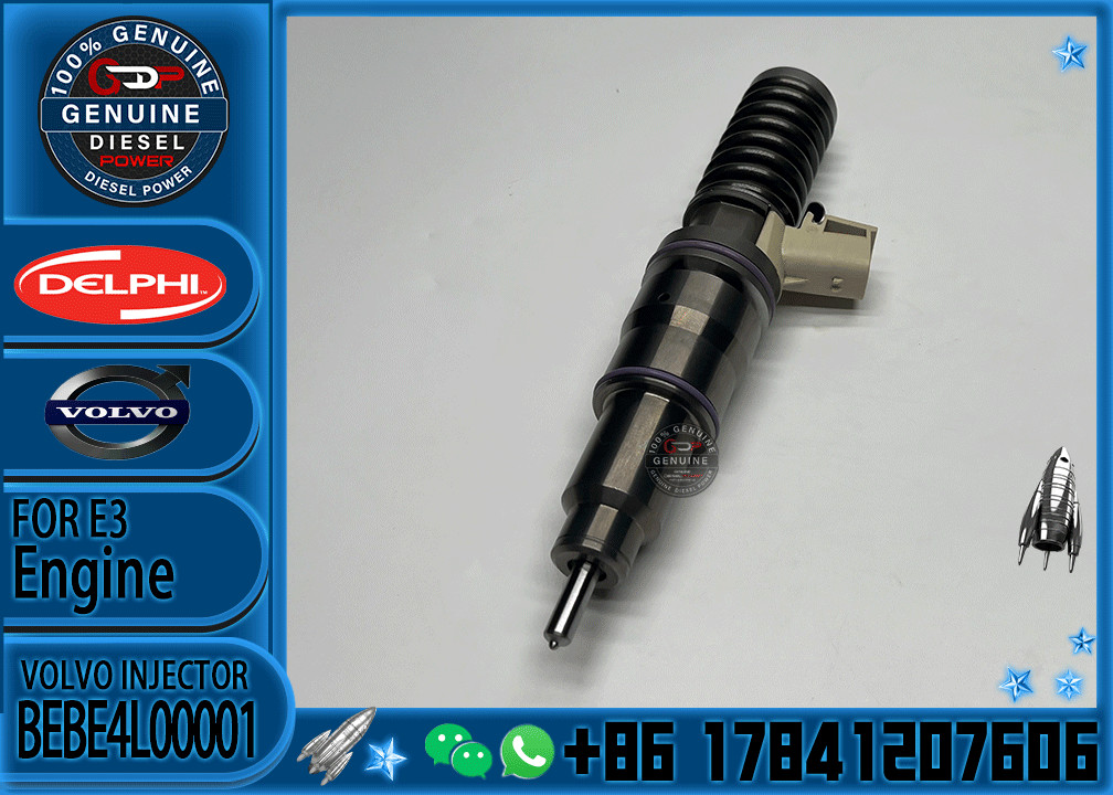 Diesel Fuel Injector BEBE4L00001 BEBE4L00002 BEBE4L01102 BEBE4L02001 BEBE4L00102 33800-84700 63229473 For VOL