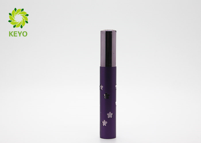 Round Purple Empty Makeup Containers Aluminum Made For Eyeliner Packaging