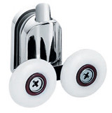 Diameter 23-26mm Zinc alloy Metal Sliding Door Rollers Wheels 2 Years Warranty