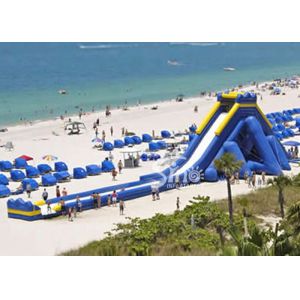 Giant hippo inflatable water slide for adults with pool ended from China