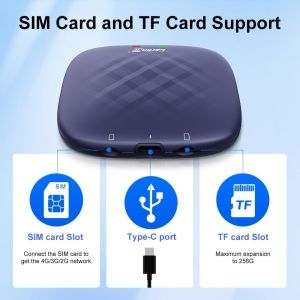 Wired to Wireless Adapter Carplay Tbox S Model Plus Smart Magic Box Car Ai Box 8