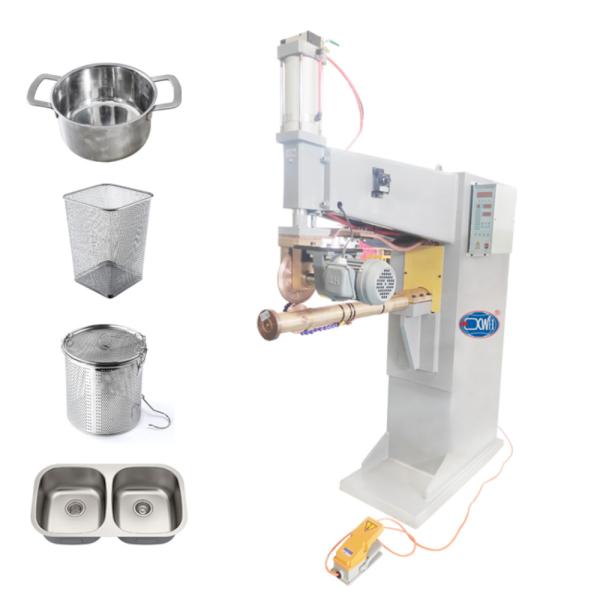 Linear Longitudinal Circular Air Duct Stitch Welder Machine for Straight Seam