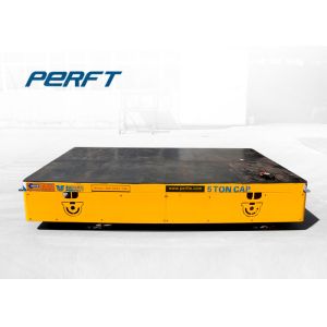 Flat Smart AGV Electric Transfer Vehicle Trackless Over Span Traction