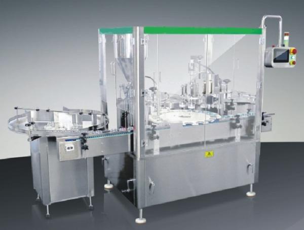 Quality Automatic Bottle Filling Cap Screwing And Pressing Machine With Bottle Feeding Machine wholesale