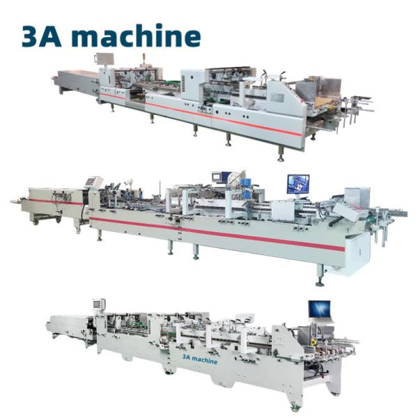 CQT-900type Automatic Folder Gluing Machine for Side Glue Straight Line Box