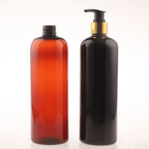 Cheap Empty Plastic Lotion Bottles Gold Aluminum Pump Cosmetic Containers for sale