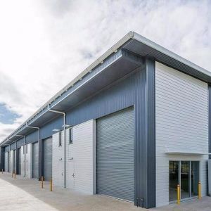 Custom Steel Structure Warehouse with Angle Bracing and Punching Service