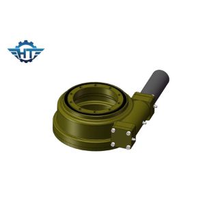 Horizontal Enclosed Small Slew Drive Attached With 24VDC Motor With For Tilted