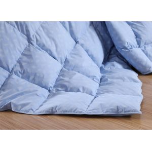 Square Stitching 4cm filling King Size Fiber Quilts