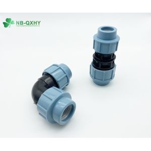 PP Female Pipe and Fittings Compression Fitting for Irrigation Made of 100%