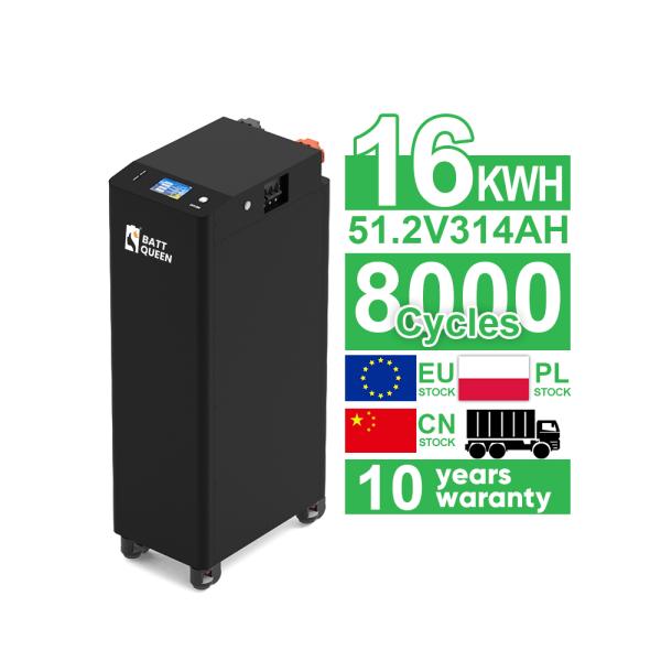 Pre-built EU STOCK 48V 51.2V 16KWH battery pack SEPLOS V4 LiFePO4 home solar