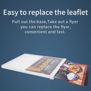 Stylish A4 Advertising Light Box Display Stand with Rechargeable Magnetic