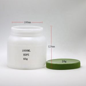 Customized 1L/33oz HDPE Honey Jar Empty Container for Food Pump/Sprayer Cap
