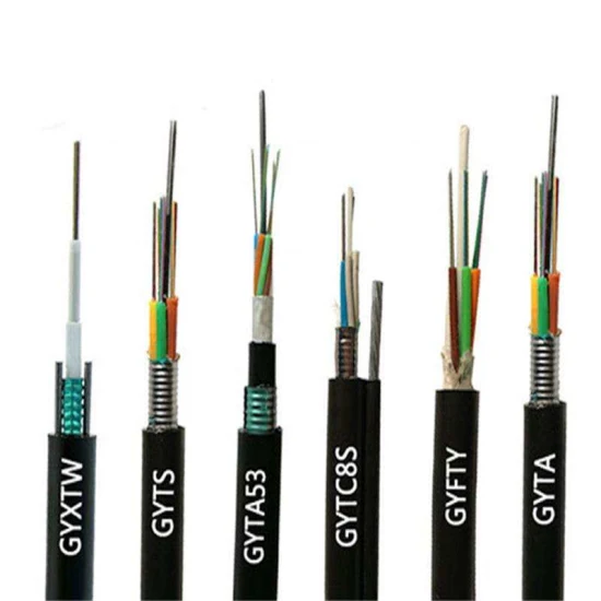 Single Mode Armored Fiber Optic Cable 6 Core - 24 Core GYXTW GYTS GYTA53